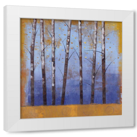 Birch Trees II White Modern Wood Framed Art Print by Martin, Cheryl
