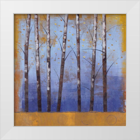 Birch Trees II White Modern Wood Framed Art Print by Martin, Cheryl