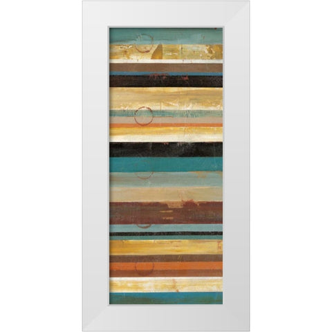 Stripes Panel I White Modern Wood Framed Art Print by Martin, Cheryl