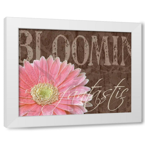 Gerbera I White Modern Wood Framed Art Print by Murray, Sylvia