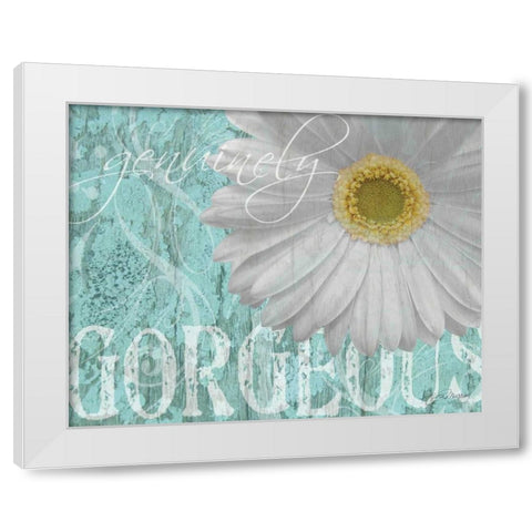 Gerbera III White Modern Wood Framed Art Print by Murray, Sylvia