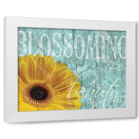 Gerbera IV White Modern Wood Framed Art Print by Murray, Sylvia