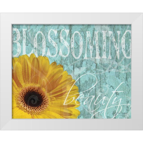 Gerbera IV White Modern Wood Framed Art Print by Murray, Sylvia
