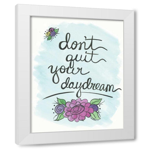 Daydream White Modern Wood Framed Art Print by Martin, Monica
