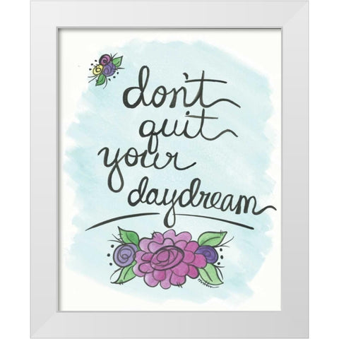 Daydream White Modern Wood Framed Art Print by Martin, Monica