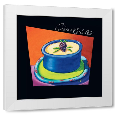 Creme Brulee White Modern Wood Framed Art Print by Naylor, Mary