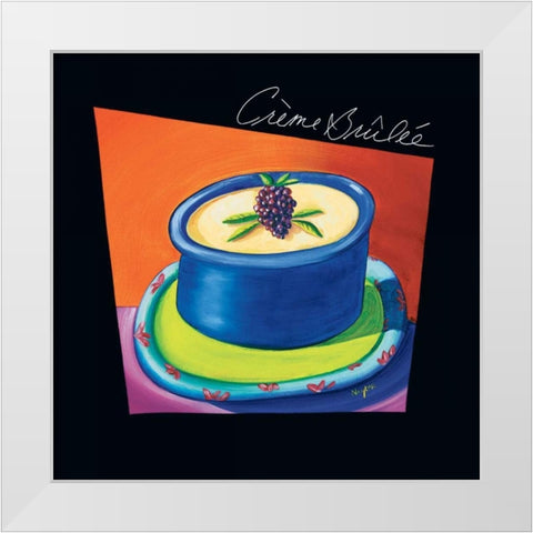Creme Brulee White Modern Wood Framed Art Print by Naylor, Mary