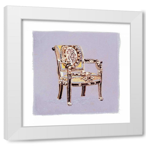 Urn Chair I White Modern Wood Framed Art Print by Nicholas, Debbie