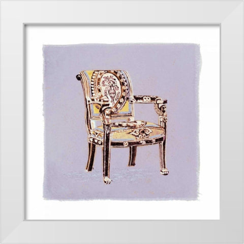 Urn Chair I White Modern Wood Framed Art Print by Nicholas, Debbie
