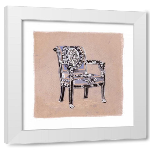 Urn Chair III White Modern Wood Framed Art Print by Nicholas, Debbie