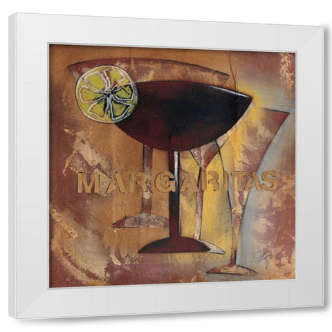 Time for Cocktails III White Modern Wood Framed Art Print by Osborne, Susan
