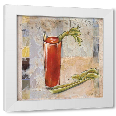 Bloody Mary White Modern Wood Framed Art Print by Osborne, Susan