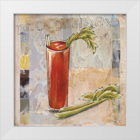 Bloody Mary White Modern Wood Framed Art Print by Osborne, Susan