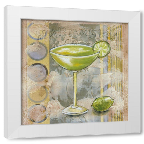 Margarita White Modern Wood Framed Art Print by Osborne, Susan