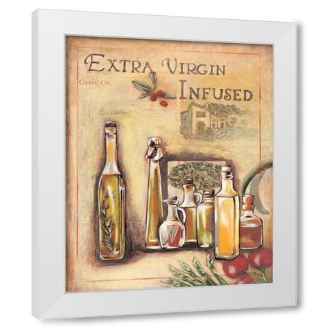 Olive Oil I White Modern Wood Framed Art Print by Osborne, Susan