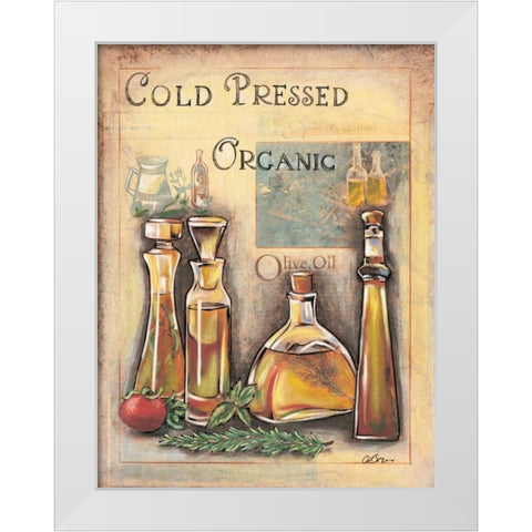 Olive Oil II White Modern Wood Framed Art Print by Osborne, Susan