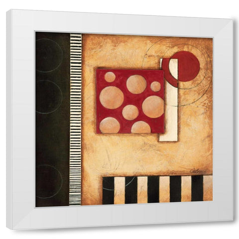 Mosaic I White Modern Wood Framed Art Print by Osborne, Susan