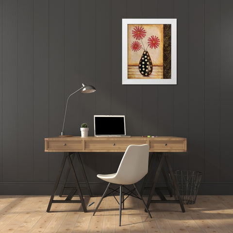 Playful II White Modern Wood Framed Art Print by Osborne, Susan