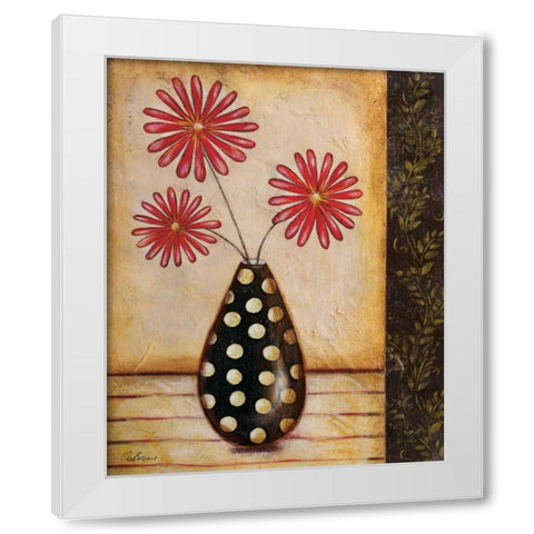 Playful II White Modern Wood Framed Art Print by Osborne, Susan