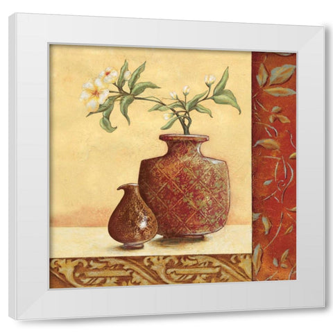 Cinnamon Summer II White Modern Wood Framed Art Print by Osborne, Susan