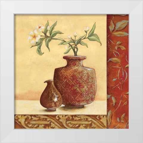 Cinnamon Summer II White Modern Wood Framed Art Print by Osborne, Susan