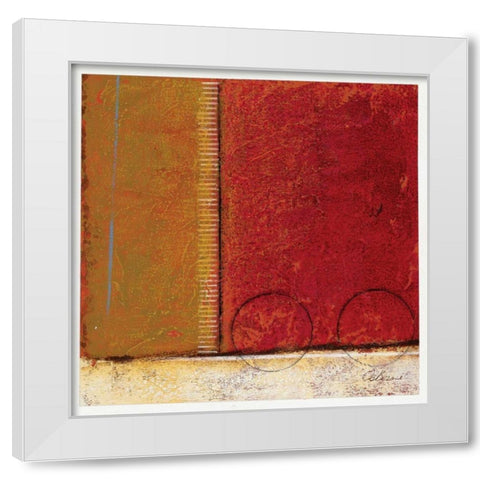 Spice Field I White Modern Wood Framed Art Print by Osborne, Susan
