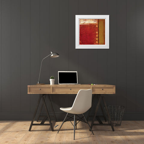 Spice Field II White Modern Wood Framed Art Print by Osborne, Susan