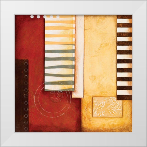 Sedona I White Modern Wood Framed Art Print by Osborne, Susan