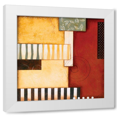 Sedona II White Modern Wood Framed Art Print by Osborne, Susan
