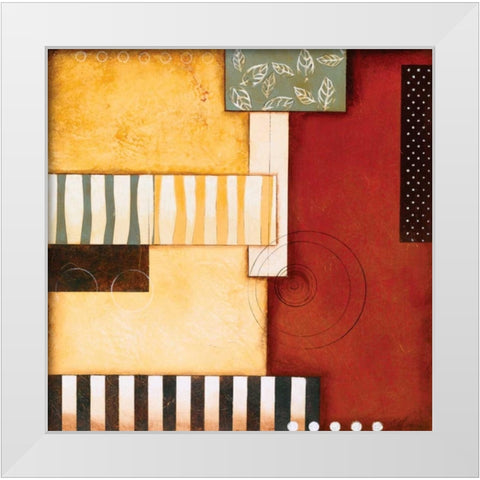 Sedona II White Modern Wood Framed Art Print by Osborne, Susan