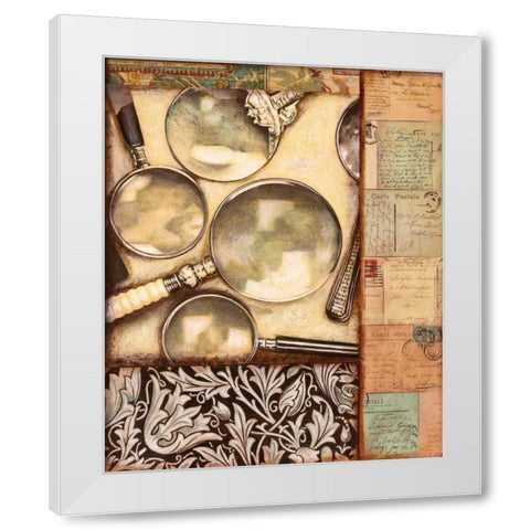 Stationary White Modern Wood Framed Art Print by Osborne, Susan