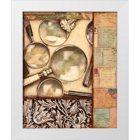 Stationary White Modern Wood Framed Art Print by Osborne, Susan