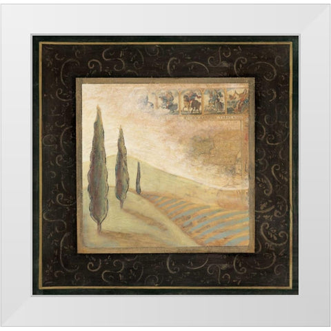 Natures Spirit I White Modern Wood Framed Art Print by Osborne, Susan