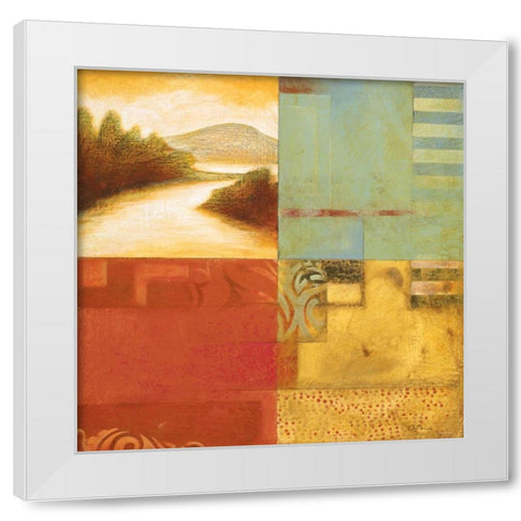 Lakeside Memories I White Modern Wood Framed Art Print by Osborne, Susan