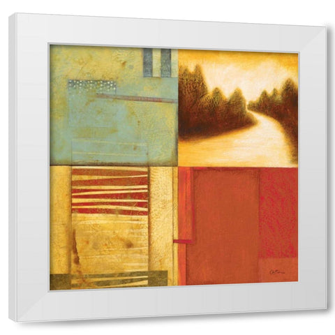 Lakeside Memories II White Modern Wood Framed Art Print by Osborne, Susan