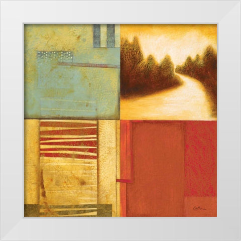 Lakeside Memories II White Modern Wood Framed Art Print by Osborne, Susan