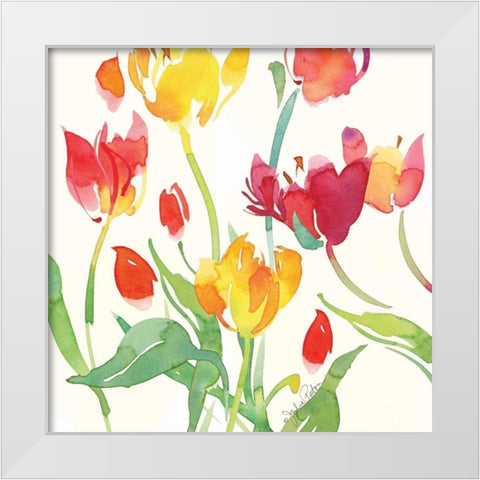 Jardin de Plantes I White Modern Wood Framed Art Print by Paton, Julie