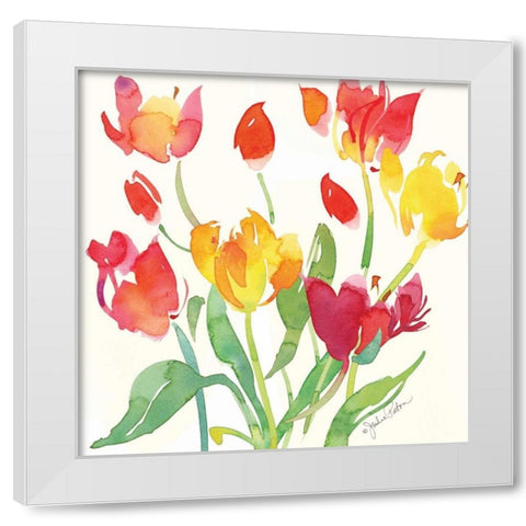 Jardin de Plantes II White Modern Wood Framed Art Print by Paton, Julie