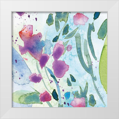 Wildflower Dance II White Modern Wood Framed Art Print by Paton, Julie