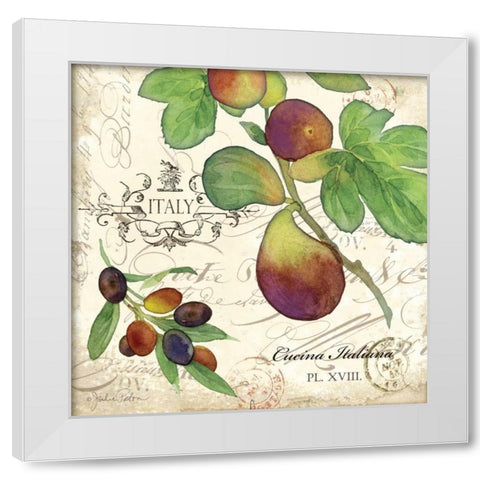 Cucina Italiana III White Modern Wood Framed Art Print by Paton, Julie