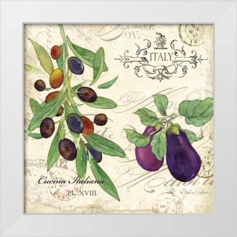 Cucina Italiana IV White Modern Wood Framed Art Print by Paton, Julie