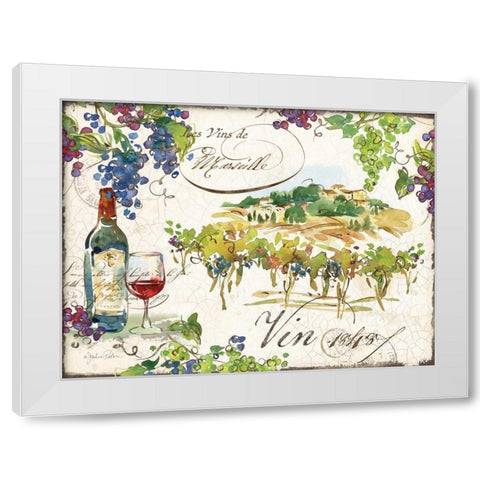 On the Vineyard I White Modern Wood Framed Art Print by Paton, Julie