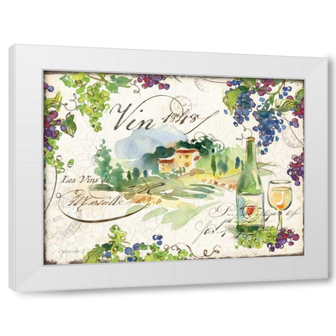 On the Vineyard II White Modern Wood Framed Art Print by Paton, Julie