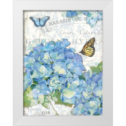 Garden Hydrangea I White Modern Wood Framed Art Print by Paton, Julie