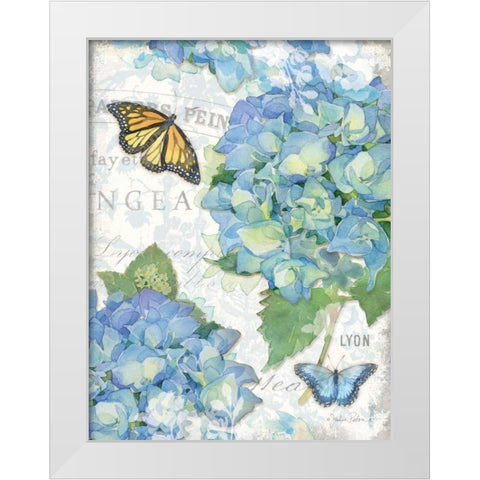 Garden Hydrangea II White Modern Wood Framed Art Print by Paton, Julie