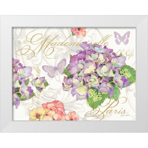 Hydrangea Mademoiselle White Modern Wood Framed Art Print by Paton, Julie