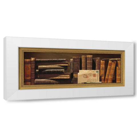 Librairie I White Modern Wood Framed Art Print by Pelletier, Alain