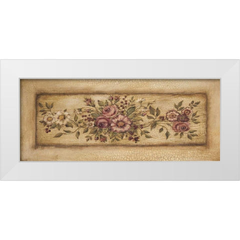 Vintage Garland II White Modern Wood Framed Art Print by Poloson, Kimberly