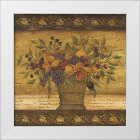 Abundance II White Modern Wood Framed Art Print by Poloson, Kimberly