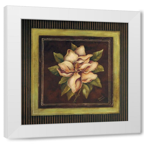 Magnolia II White Modern Wood Framed Art Print by Poloson, Kimberly
